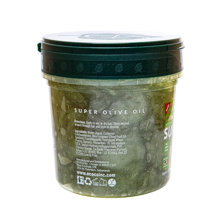 EcoStyler Styling Gel Super Olive 10X Moisturizing 473ml