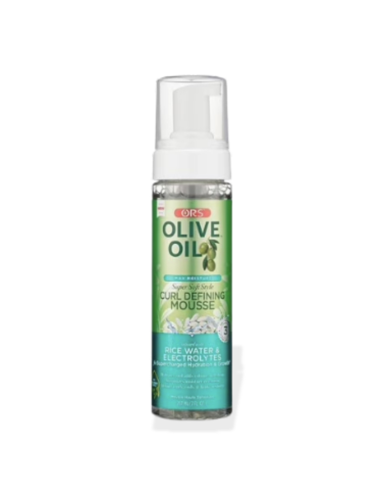 ORS Olive Oil Max Moisture Rice Water & Electrolytes Curl Defining Mousse 207ml ORS Olive Oil Max Moisture Rice Water & Electrolytes Curl Defining Mousse 207ml