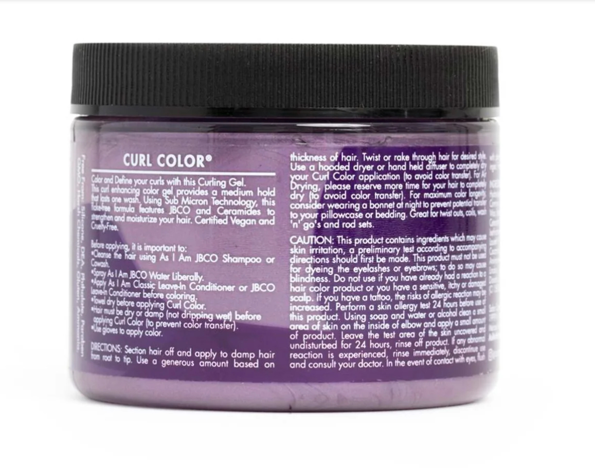 As I Am Curl Color Temporary Gel - Passion Purple 170g