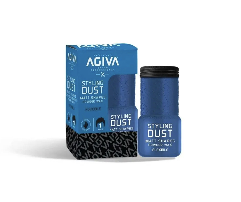 Agiva Styling Hair Powder Wax Flexible 20 Gr - Blue nr. 1 Agiva Styling Hair Powder Wax Flexible 20 Gr - Blue nr. 1