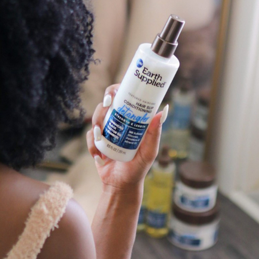 Earth Supplied Strength & Length Hair Slip Conditioning Detangler 237ml