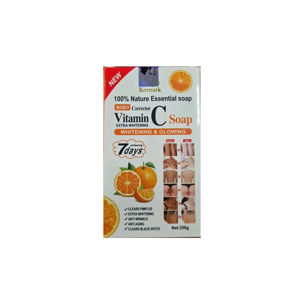 Komark Vitamin C Whitening & Glowing Soap 250g Komark Vitamin C Whitening & Glowing Soap 250g