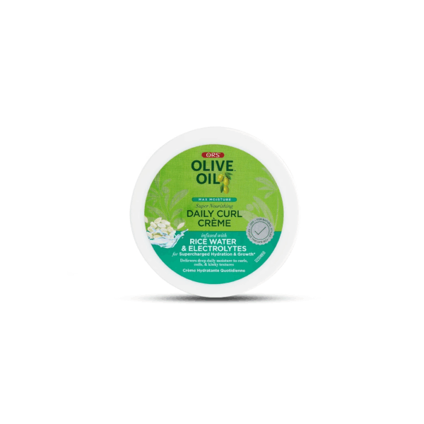 ORS Olive Oil Max Moisture Rice Water & Electrolytes Daily Curl Creme 227gr ORS Olive Oil Max Moisture Rice Water & Electrolytes Daily Curl Creme 227gr
