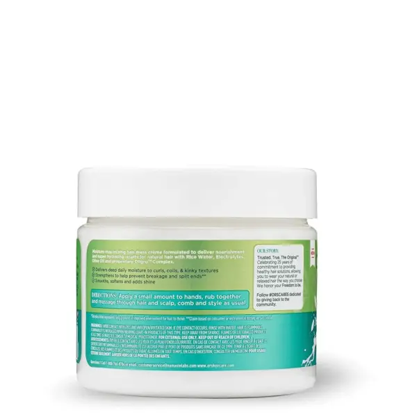 ORS Olive Oil Max Moisture Rice Water & Electrolytes Daily Curl Creme 227gr ORS Olive Oil Max Moisture Rice Water & Electrolytes Daily Curl Creme 227gr