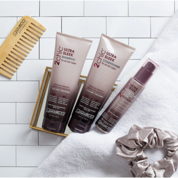 Giovanni 2Chic Brazilian Keratin & Moroccan Argan Oil Ultra-Sleek Conditioner 250ml Giovanni 2Chic Brazilian Keratin & Moroccan Argan Oil Ultra-Sleek Conditioner 250ml