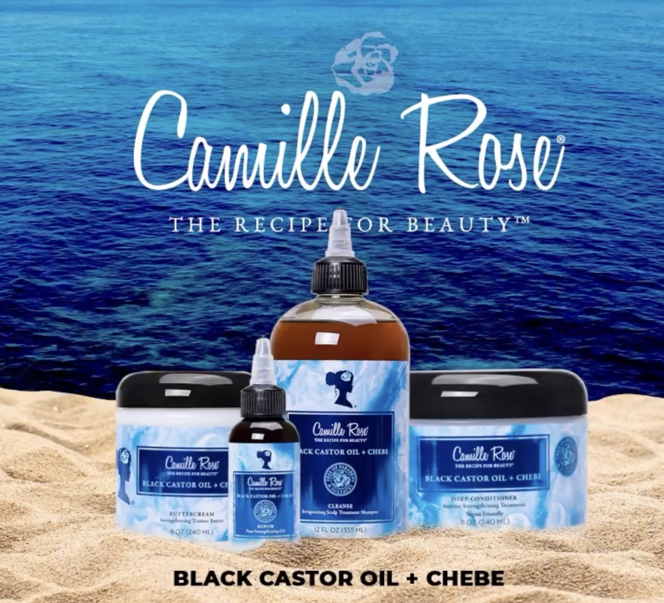 Camille Rose Black Castor + Chebe Deep Conditioner 8oz