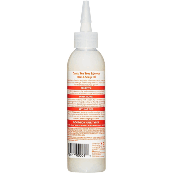 Cantu Shea Butter Tea Tree & Jojoba Hair & Scalp Oil 180ml Cantu Shea Butter Tea Tree & Jojoba Hair & Scalp Oil 180ml
