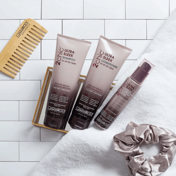 Giovanni 2Chic Brazilian Keratin & Moroccan Argan Oil Ultra-Sleek Shampoo 250ml