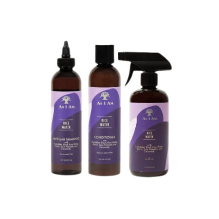 As I Am Rice Water Shampoo, Conditioner & Rice Water Set