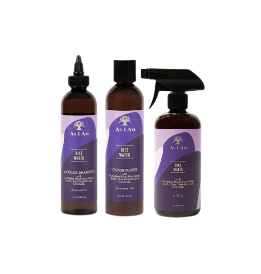 As I Am Rice Water Shampoo, Conditioner & Rice Water Set