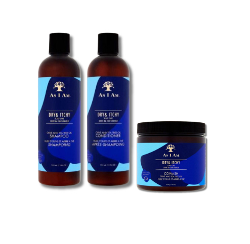 As I Am Dry & Itchy Shampoo, Conditioner & Leave-In Conditioner