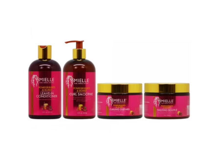 Mielle Pomegranate & Honey Leave in, Smoothe, Custard en Souffle Set
