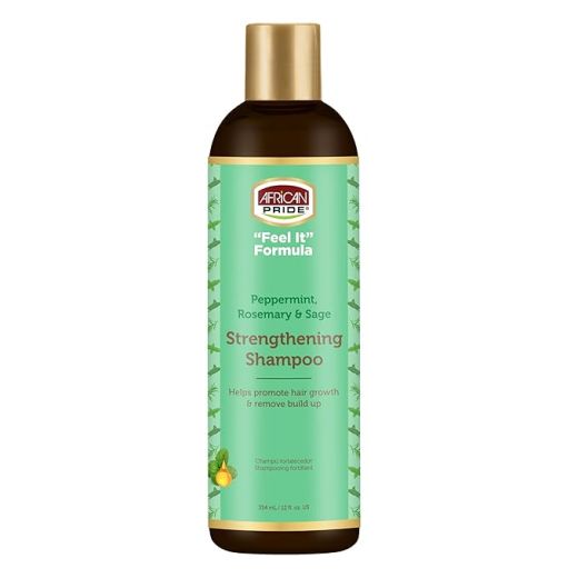African Pride Peppermint & Rosemary Strengthening Shampoo 12oz