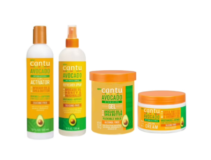 Cantu Avocado Activator, Refresher, Gel & Curling cream
