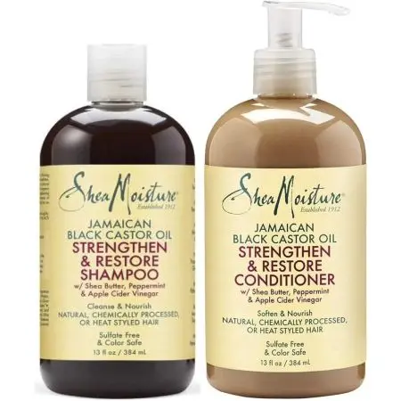 Shea Moisture Jamaican Black Castor Oil Strengthen & Restore Conditioner & Shampoo