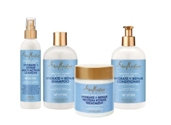 Shea Moisture Manuka Honey & Yoghurt Conditioner, Shampoo, Leave-In & Power Treatment