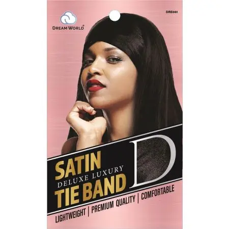 Dream World W-Tie Band Satin Black #DRE061 (EA)