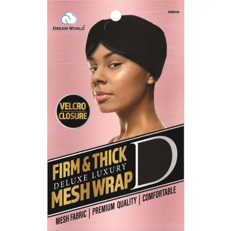 Dream World W-Mesh Wrap Firm & Thick Black #DRE119 (EA)