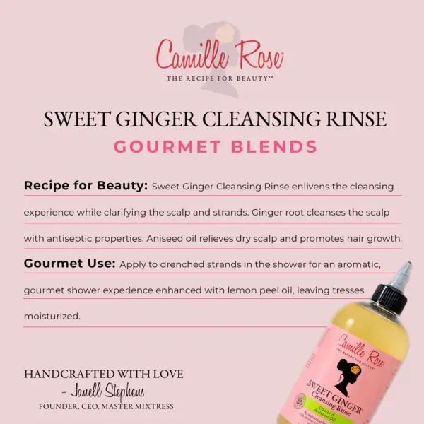 Camille Rose Sweet Ginger Shampoo 12oz