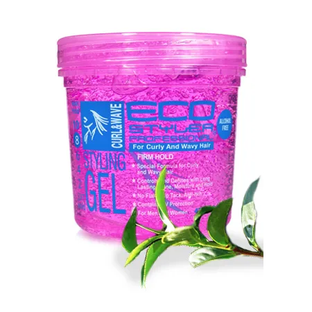EcoStyler Styling Gel Curl & Wave Pink 16 oz