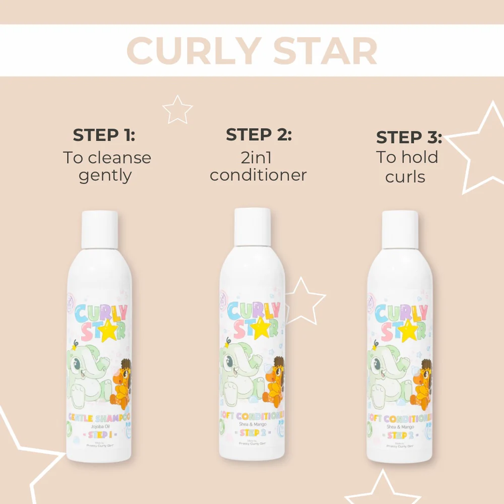 Pretty Curly Girl Liquid Gel 200ml Fragrance Free - Kids Line