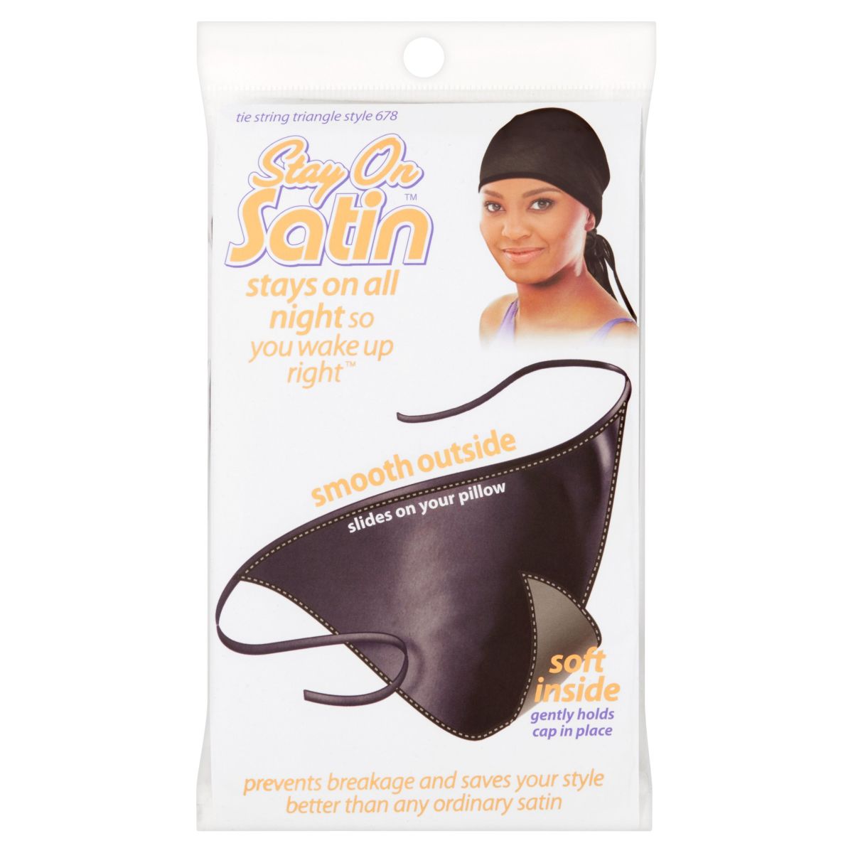 Stay On Satin #678 Triangle Black Stay On Satin #678 Triangle Black