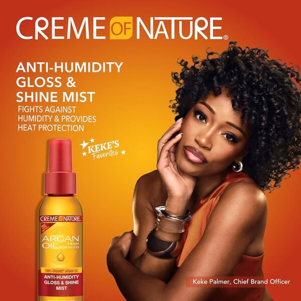 Creme of Nature Argan Oil Anti Humidity Gloss & Shine Mist 118ml Creme of Nature Argan Oil Anti Humidity Gloss & Shine Mist 118ml