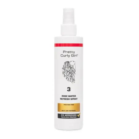 Pretty Curly Girl Rose Water Refresh Spray Protein Free 250ml