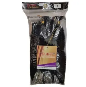 Ivory Hair Afro Kinky Bulk 24" #1