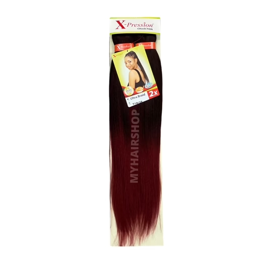 X-Pression Pre-Stretched 2X 46" #T1B/RED