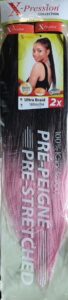 X-Pression Pre-Stretched 2X 46" #T1B/vintage Rose