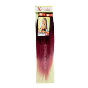 X-Pression Pre-Stretched 2X 46" #OM/Plum Blossom