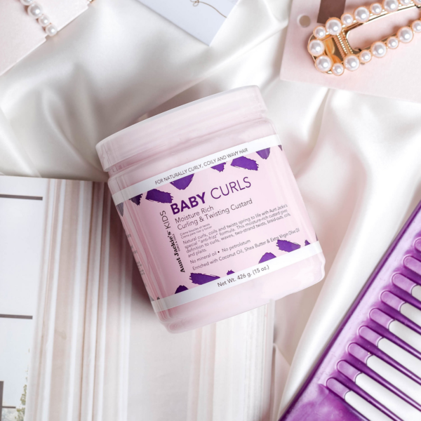 Aunt Jackie's Curls & Coils Girls Baby Girl Curls Curling & Twisting Custard 426gr