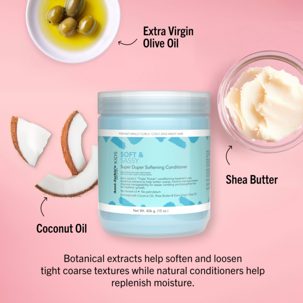 Aunt Jackie's Curls & Coils Girls Soft & Sassy Super Duper Softening Conditioner 426g