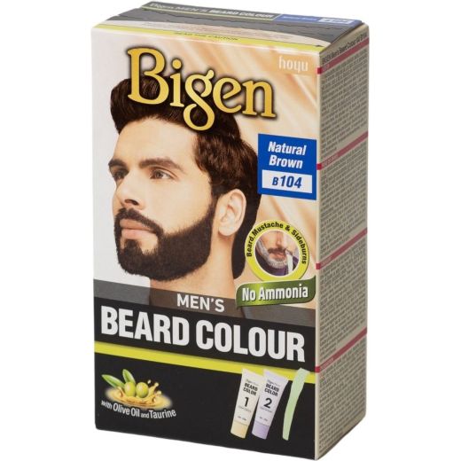 Bigen Mens Beard Color #104 Natural Brown