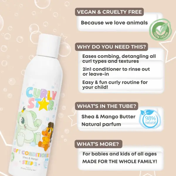 Pretty Curly Girl 2in1 Soft Conditioner – Kids Line 200ml