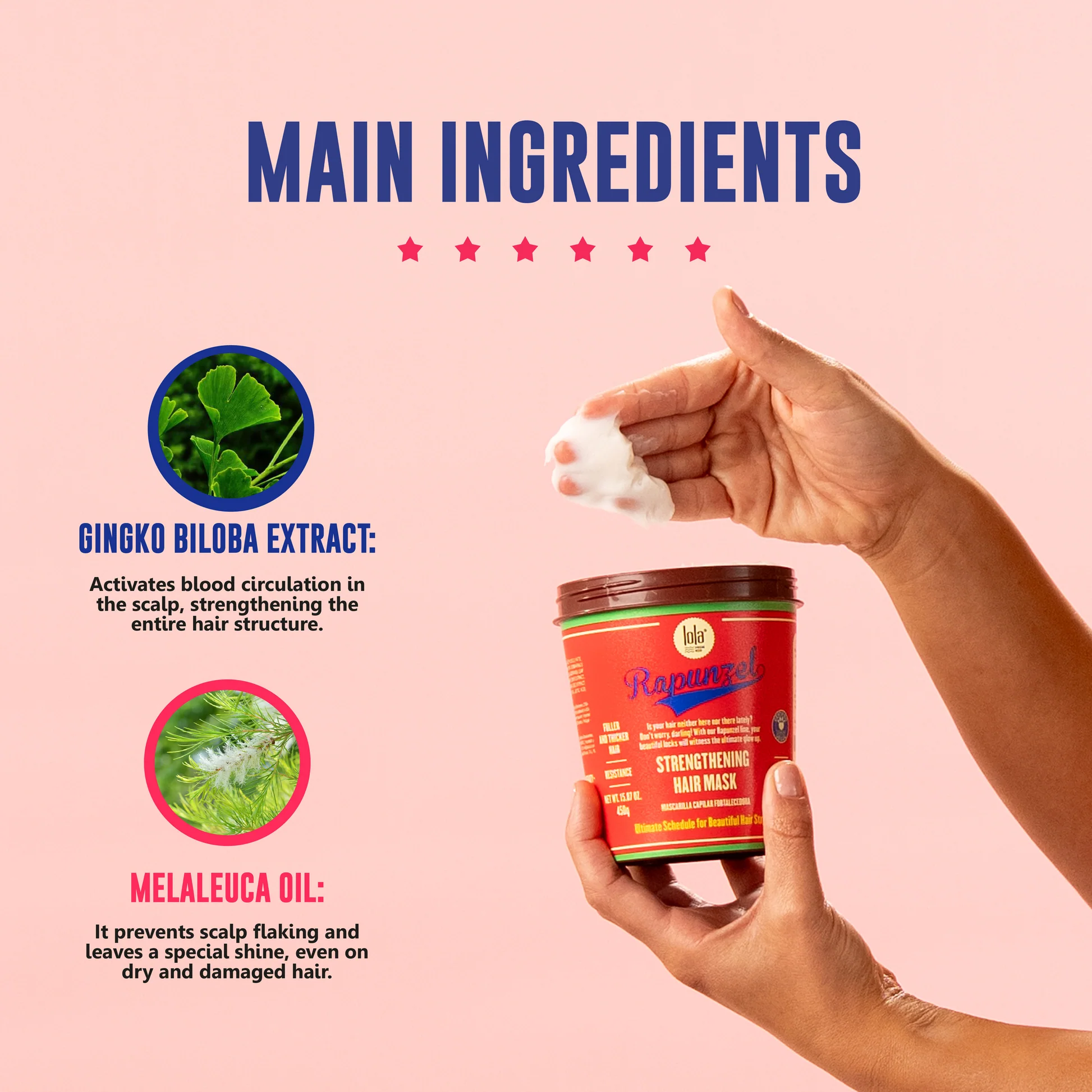 Lola Cosmetics Rapunzel Strengthening Hair Mask 450gr