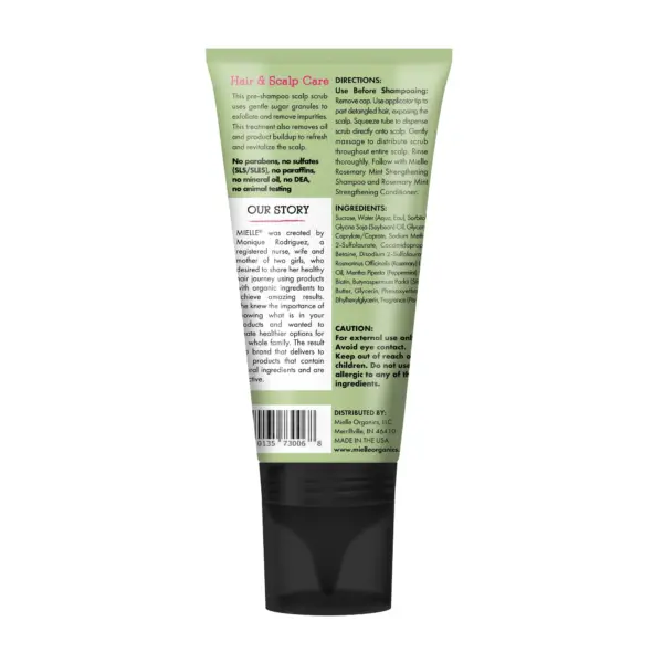 Mielle Rosemary Mint Strengthening Sugar Scalp Scrub 6 oz