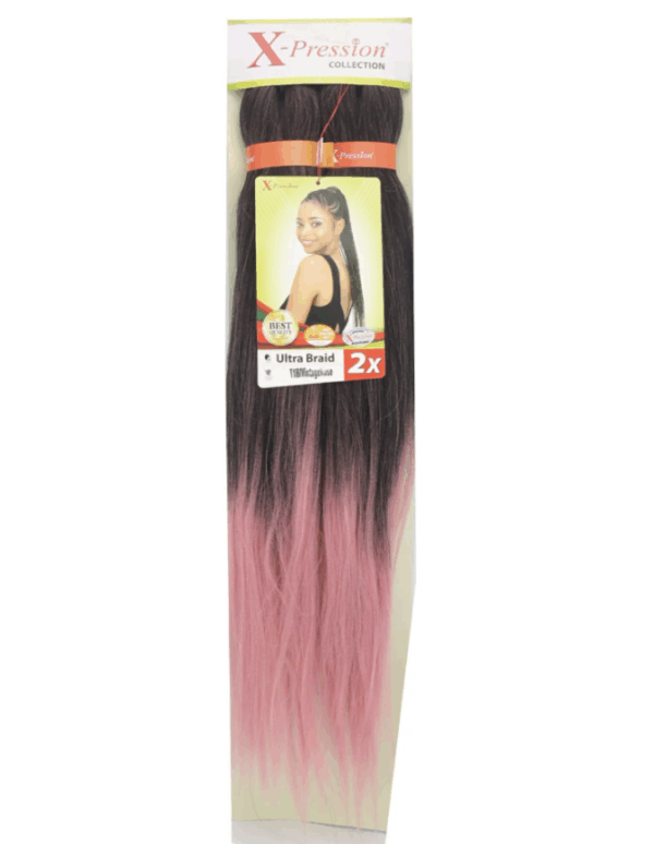 X-Pression Pre-Stretched 2X 46" #OM/Rose Lilac