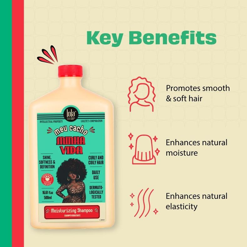 Lola Cosmetics Meu Cachos Moisturizing Shampoo 500ml