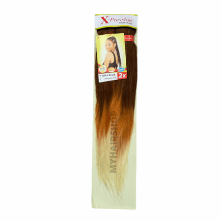 X-Pression Pre-Stretched 2X 46" #OM/Cinnamon Cream