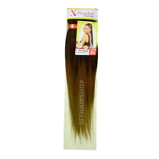 X-Pression Pre-Stretched 2X 46" #OM/Natural Blonde