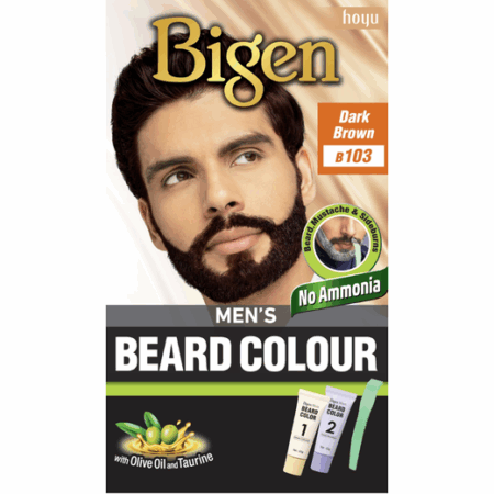 Bigen Mens Beard Color #103 Dark Brown