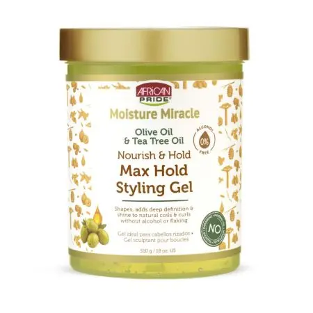 African Pride Moisture Miracle Olive & Tea Tree Gel 18oz