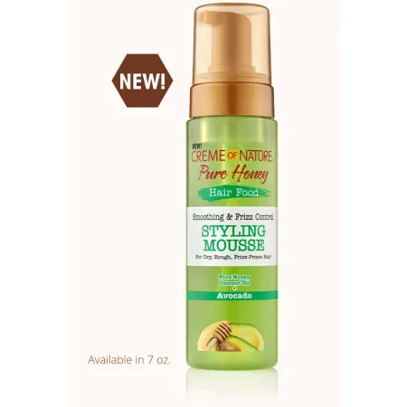 Creme of Nature Pure Honey Hair Food Avocado Mousse 3S 7oz