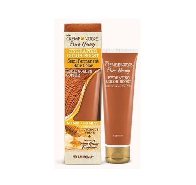 Creme Of Nature Pure Honey Color Boost Semi Permanent Hair Color - Light Golden Copper