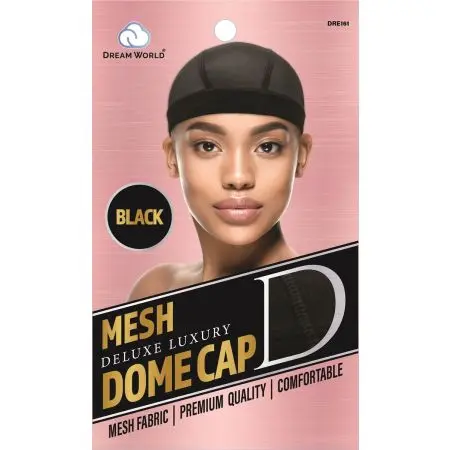 Dream World W-Dome Cap Mesh Black #DRE161 (EA)