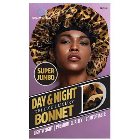 Dream World W-D&N Cap Jumbo Satin Leopard #DRE113L (EA)