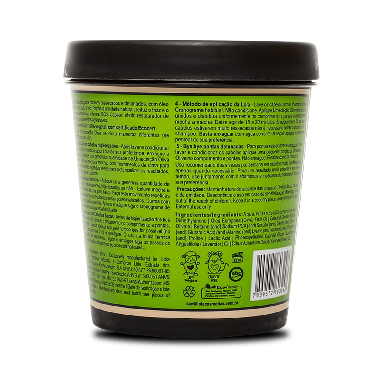 Lola Cosmetics Olive Mask For Intensive Moisture 200g