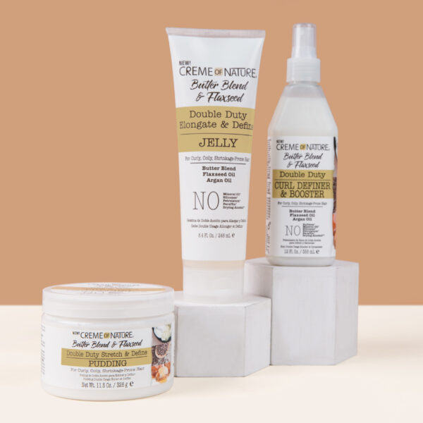 Creme of Nature Butter Blend & Flaxseed Curl Definer & Booster 355ml Creme of Nature Butter Blend & Flaxseed Curl Definer & Booster 355ml